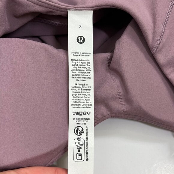 Lululemon NWT Align Waist-Length Cami Tank Top *A/B Cup Lavender Lux - Picture 12 of 13